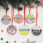 Personalized Ball Sport Theme Layered Round Wooden Ornament with Name Home Decor Birthday Gift for Sports Lovers