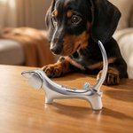 Henkilökohtainen Suloinen Mäyräkoira Dog Ring Holder nimi Home Decor Syntymäpäivä Vuosipäivä Lahja naisille
