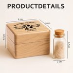 Gepersonaliseerde Foto Engelenvleugels Herinneringsflesje voor Huisdiervacht met Doos Herdenkingsgeschenk bij Huisdierverlies voor Huisdiereigenaren