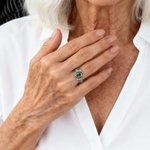 Personalized Class Rings for Men Women, Sterling Silver Birthstone Name Graduation Ring Senior Rings Gifts for Graduates