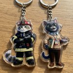 Personalised Professional-Themed Cute Pet Photo Keychain Pet Birthday Adoption Anniversary Gift for Pet Lovers Owners