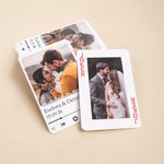 Personalized Photo Playing Cards with Name and Date Wedding Anniversary Birthday Gift for Couple Friend Family