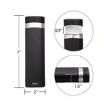 Pilulier Hebdomadaire avec Nom Personnalisé Accessoire de Voyage Grands Compartiments de 7 Jours Qualité Alimentaire Cadeau pour Famille Patient