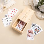 Personalized Photo Playing Cards with Name and Date Wedding Anniversary Birthday Gift for Couple Friend Family