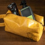 Personalized Golf Ball Design PU Leather Toiletry Bag with Text Travel Accessories Birthday Golf Club Gift for Golf Lover Husband