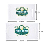 Personalisierter Golfball-Logo Golfwagen Sitzbezug Golfcart Sitzdecke mit Teamnamen und Slogan Geburtstag Geschenk für Golfspieler und -Liebhaber