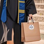 Personalized Thank You for Popping By Class of 2026 Graduation Stickers Labels with Name Graduation Party Decor for Graduates