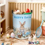 Cesto portaoggetti pasquale personalizzato Peter Rabbit con nome Regalo di Pasqua per neonati e bambini