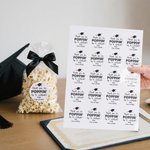 Personalized Thank You for Popping By Class of 2026 Graduation Stickers Labels with Name Graduation Party Decor for Graduates