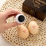 Personalised Hen Silhouette  Egg Safe Egg Stamp with Name Food Grade Ink and Wooden Box Birthday Easter Gift for Family Farmer Breeder