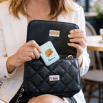 Personalised Crystal Birth Flower Butterfly Pocket Mirror with Name and LED Light Makeup Tools Daily Use Birthday Wedding Gift for Girls Women