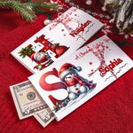 Gepersonaliseerde kerstmuts sneeuwpop geld portemonnee met naam voor het houden van contant geld cadeaukaart Inclusief gratis envelop Ideaal kerstcadeau voor kinderen