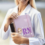 Personalized Cartoon Character Nurse Doctor 2026 Planner A5 Spiral Notebook with Weekly and Monthly Planning Pages Daily Use Gift for Nurses Doctors