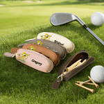 Personalized Cartoon Marsupilami PU Leather Coin Handbag with Name Golf Ball Stud Storage Birthday Father's Day Gift for Golfer | Callie × Marsupilami®
