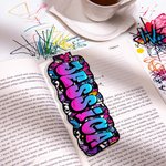 Personalized Graffiti Style Magnetic Bookmark Clip with Name Birthday Back to School Gift for Bookworms