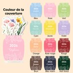 Calendrier 2026 personnalisé avec texte - Décoration intérieure de bureau avec socle acrylique - Cadeau Nouvel An pour la famille et les amis