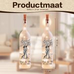 Gepersonaliseerde Toile-de-Jouy-stijl LED-fleslamp met Boom en Namen Zachte Verlichting Valentijnsdag Huwelijksjubileumcadeau voor Koppels