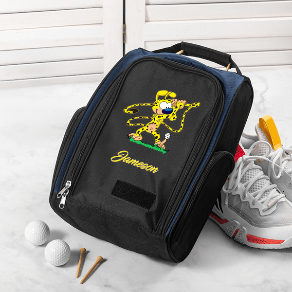 Personalised Cute Leopard Marsupilami Golf Shoes Bag with Name Sports Accessories Birthday Gift for Golf Lovers | Callie × Marsupilami®