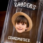 Decanter per whisky con foto personalizzata e nome Regalo di compleanno per la festa del papà per gli amanti del whisky.