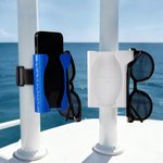 Support de téléphone marin personnalisé et imprimé en 3D pour barres verticales avec double direction et nom Cadeau d'anniversaire pour les amoureux du bateau