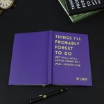 Personalisierte lustige Dinge, die ich wahrscheinlich vergessen werde, Multicolor Journal Notebook mit Namen täglichen Gebrauch Geburtstag Geschenk für ADHS-Studenten Lehrer zu tun