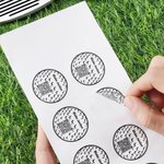 Etiquetas adhesivas impermeables con nombre y código QR de fácil identificación Golf Club Team Gift for Golf Lovers