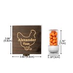 Personalised Hen Silhouette  Egg Safe Egg Stamp with Name Food Grade Ink and Wooden Box Birthday Easter Gift for Family Farmer Breeder