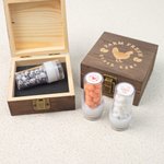 Personalised Hen Silhouette  Egg Safe Egg Stamp with Name Food Grade Ink and Wooden Box Birthday Easter Gift for Family Farmer Breeder