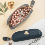 Personalised Cross Bible Book Cartoon Prayer Character Mini PU Leather Rosary Coin Handbag with Name Baptism Confirmation Birthday Gift for Christians