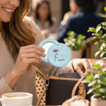 Specchio per il trucco in pelle PU personalizzato con nome Matrimonio, compleanno, anniversario, regalo per le donne, fidanzate e spose.