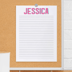 Bloc-notes personnalisé avec monogramme multicolore et 40/80 pages Cadeau d'appréciation pour la rentrée scolaire pour les étudiants et les collègues