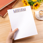 Bloc-notes personnalisé avec monogramme multicolore et 40/80 pages Cadeau d'appréciation pour la rentrée scolaire pour les étudiants et les collègues