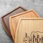 Personalized New Home Charcuterie Cutting Board with Title Year and Juice Groove Housewarming Gift for Couple Family
