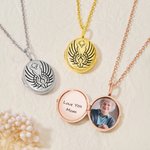 Collier photo personnalisé avec texte gravé Bijoux délicats Cadeau d'anniversaire de Saint-Valentin pour femmes