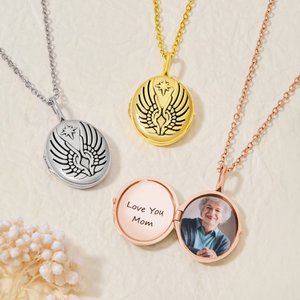 Collier photo personnalisé avec texte gravé Bijoux délicats Cadeau d'anniversaire de Saint-Valentin pour femmes