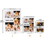 Personalised 1-5 Photos Stand Building Brick Puzzles with Text Room Decor Birthday Anniversary Gift for Couple Friend Family