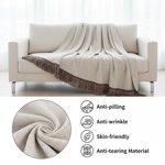 Personalised Mountain Soft Woven Throw Blanket with Names and Special Date Home Use Anniversary Valentine's Day Gift for Couples