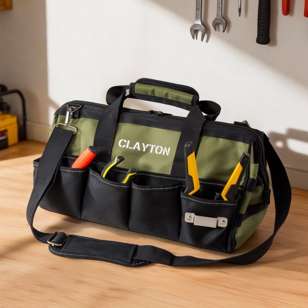 Personalized Name Design Portable Tool Storage Bag with Multiple Pockets Daily Use Birthday Gift for Men Electricians Handymen