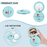 Specchio per il trucco in pelle PU personalizzato con nome Matrimonio, compleanno, anniversario, regalo per le donne, fidanzate e spose.