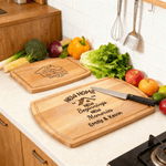 Personalized New Home Charcuterie Cutting Board with Title Year and Juice Groove Housewarming Gift for Couple Family