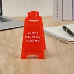 Personalized 3D Printed Text A-Shaped Mini Love Sign Desk Decor Valentine's Day Anniversary Gift for Couples