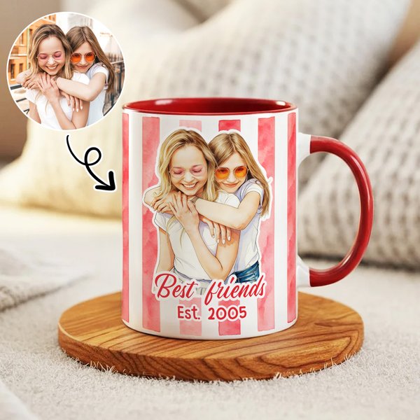 Tazza da caffè in ceramica personalizzata con testo per uso quotidiano Regalo di compleanno per sorelle e fidanzati