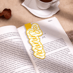 Personalised Striped Watercolor Style Magnetic Bookmark with Name  School Supplies Daily Use Reading Club Gift for Book Lovers