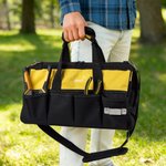 Personalized Name Design Portable Tool Storage Bag with Multiple Pockets Daily Use Birthday Gift for Men Electricians Handymen