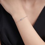 Collana personalizzata con baccello di piselli 2-6 pietre di nascita Braccialetto Gioielli di famiglia delicato Compleanno Regalo per la festa della mamma Nonna