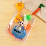 Personalized 3D Cartoon Dog Name Set of 6 Dog Toy with Bit-Resistant Chew Toy Interactive Rope Pet Birthday Adoption Gift for Dog Owners