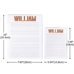 Bloc-notes personnalisé avec monogramme multicolore et 40/80 pages Cadeau d'appréciation pour la rentrée scolaire pour les étudiants et les collègues