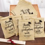 Personalisierte Sweet Smart Cookie Food-Grade-Papier behandeln Taschen mit Namen Satz von 20 Graduation Party Favors Geschenk für Klasse von 2026 Absolventen
