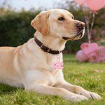 Personalized Lip Love Paw Print Acrylic Bone-Shaped Pet ID Tag with Name and Phone Number Daily Use Birthday Adoption Day Gift for Pet Lover Dog Owner