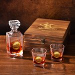 Decanter per whisky a tema calcistico personalizzato con nome Regalo di compleanno e anniversario per gli amanti del whisky